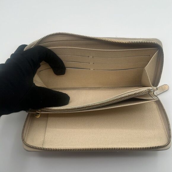 LOUIS VUITTON VINTAGE DAMIER AZUR ZIPPY LONG WALLET ORGANIZER - Picture 13 of 15